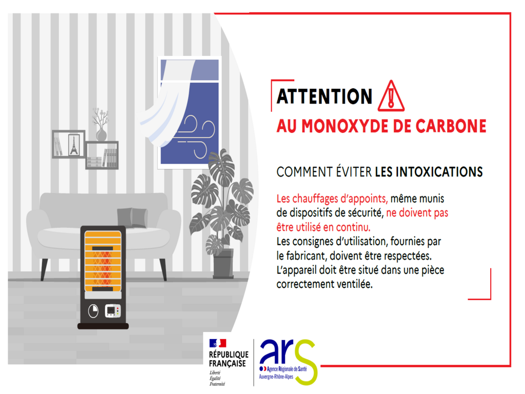 Le froid arrive… pas les intoxications au monoxyde de carbone